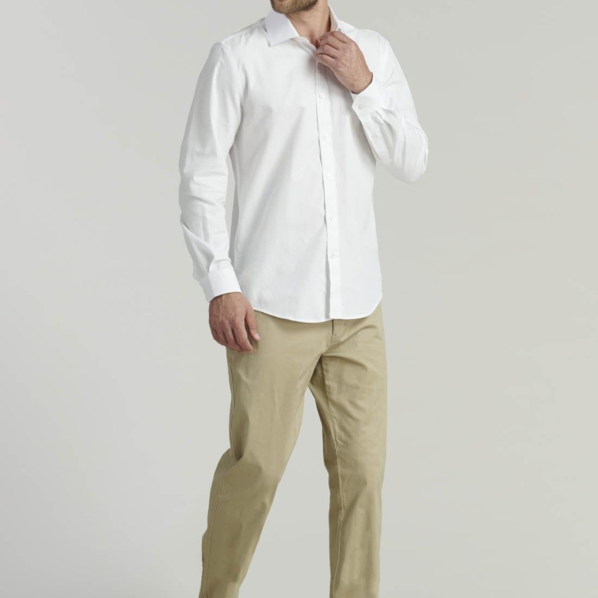 FEROUCH - Camisa Austin Smart Casual Blanco Ferouch
