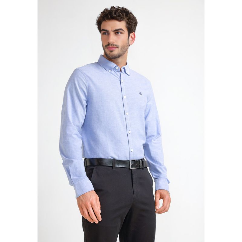 ORIGINAL PENGUIN - Camisa De Hombre Celeste Original Penguin