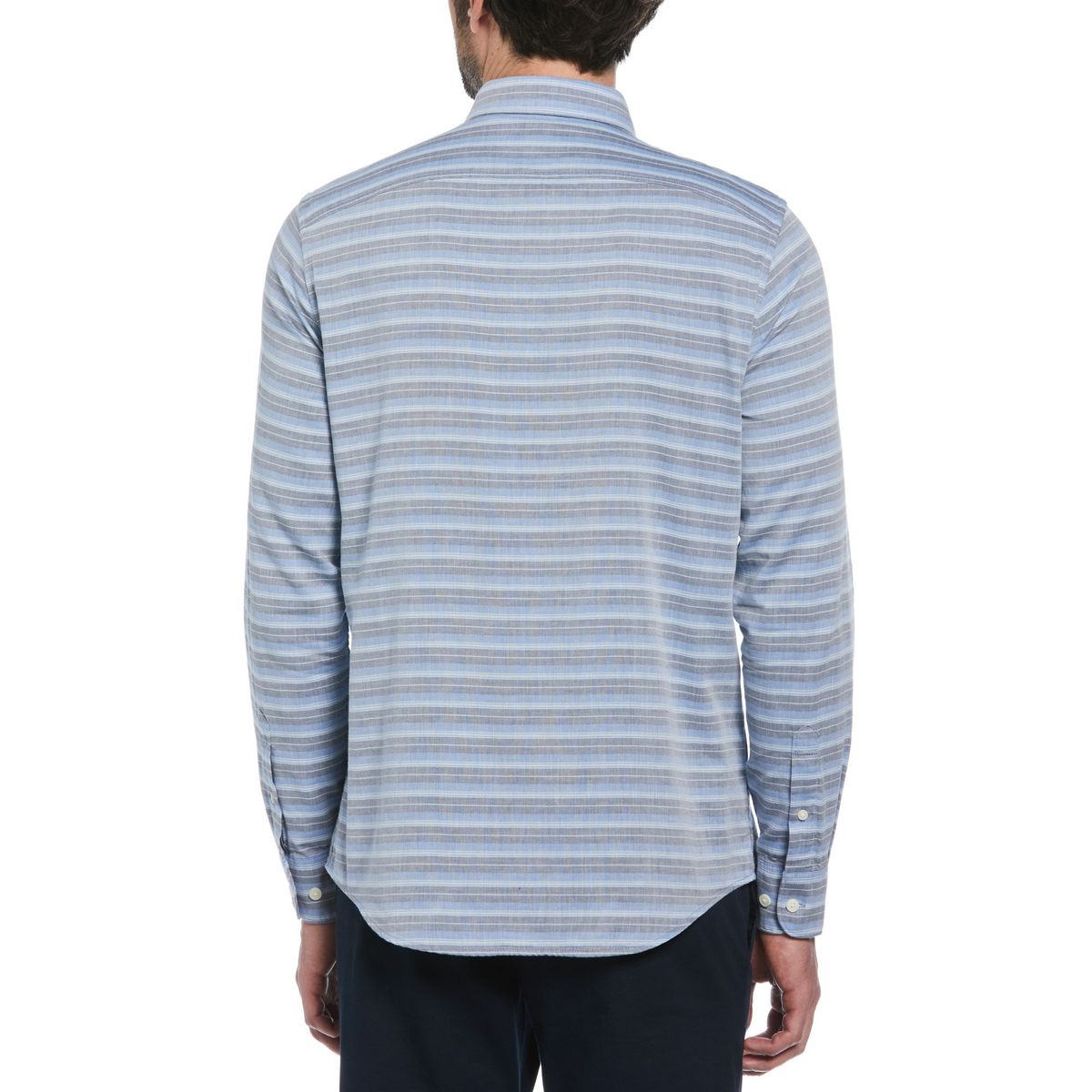 ORIGINAL PENGUIN - Camisa De Hombre Rayas Azul