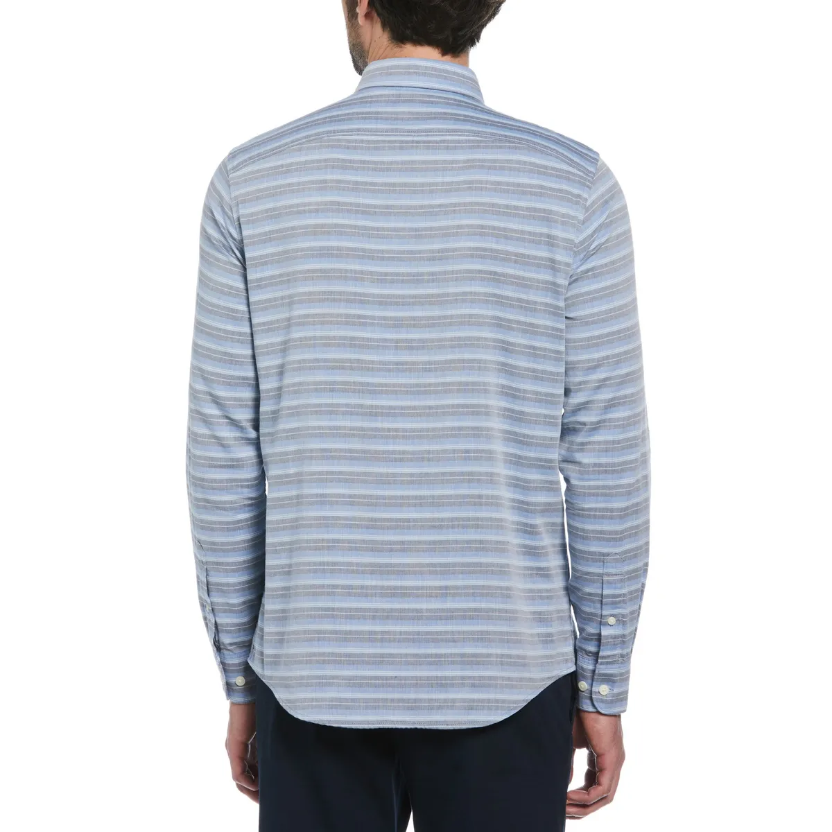 ORIGINAL PENGUIN - Camisa De Hombre Rayas Azul