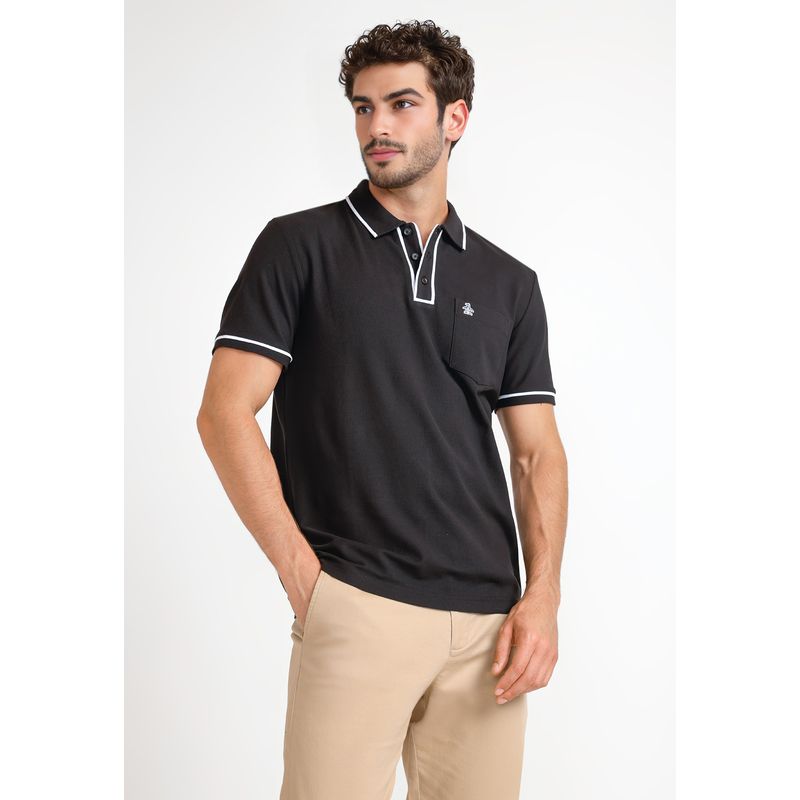 ORIGINAL PENGUIN - Polera Polo De Hombre The Earl Negro