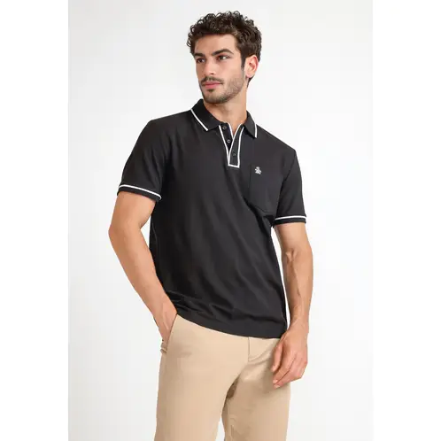 ORIGINAL PENGUIN - Polera Polo De Hombre The Earl Negro