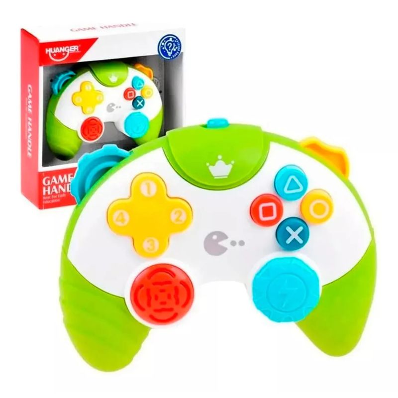 HUANGER - Joystick Para Bebes Con Luz Y Sonido Color Verde Claro