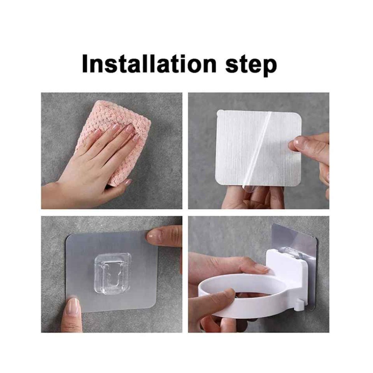 GENERICO - Soporte Porta Secador Cabello Base Utensilios Baño