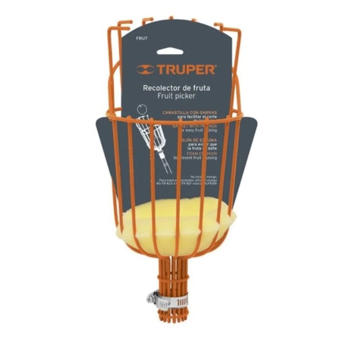 TRUPER - Canastillo Recolector De Frutas Marca Truper sin mango