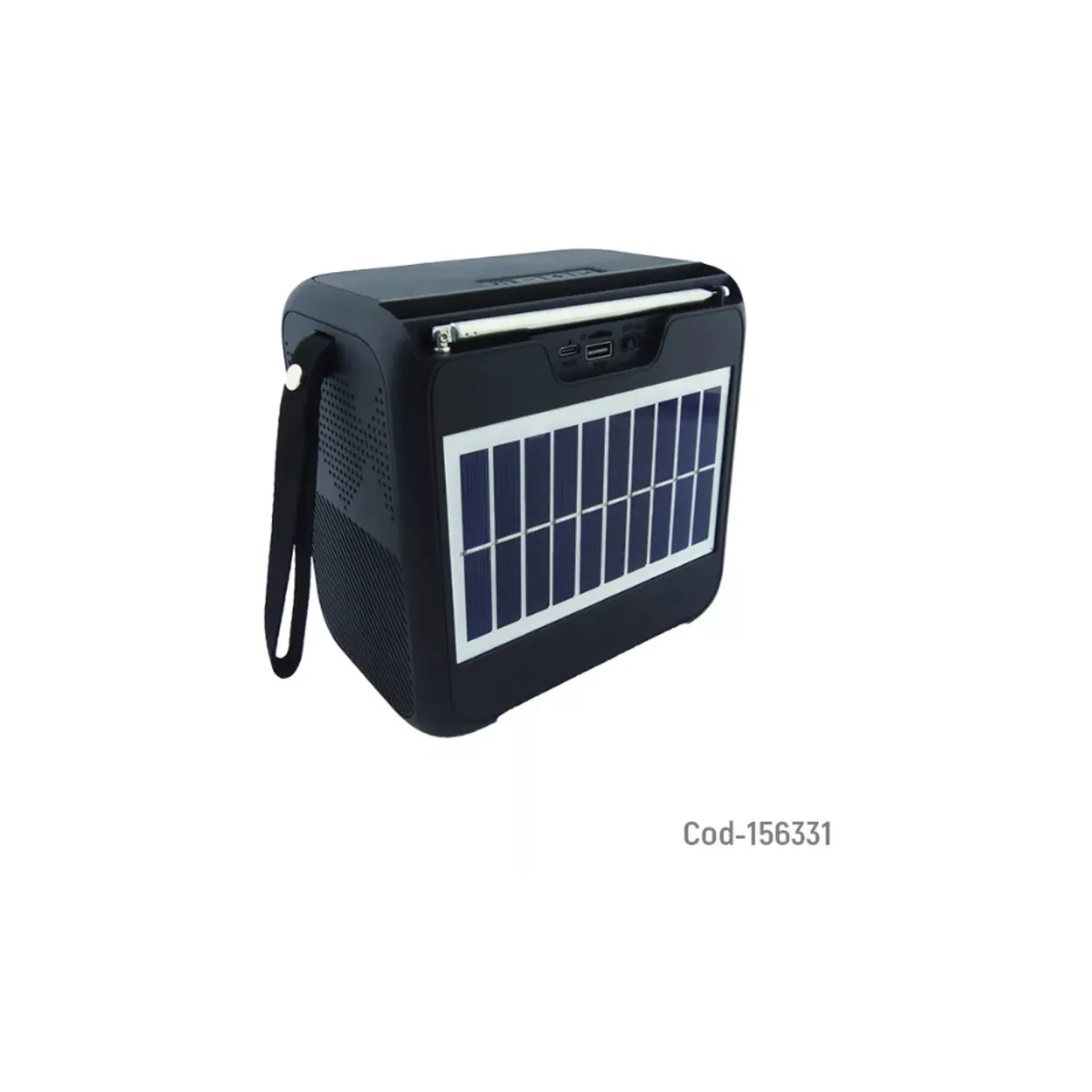 IRM - Parlante Solar Recargable Conexión Bluetooth Usb Y Fm
