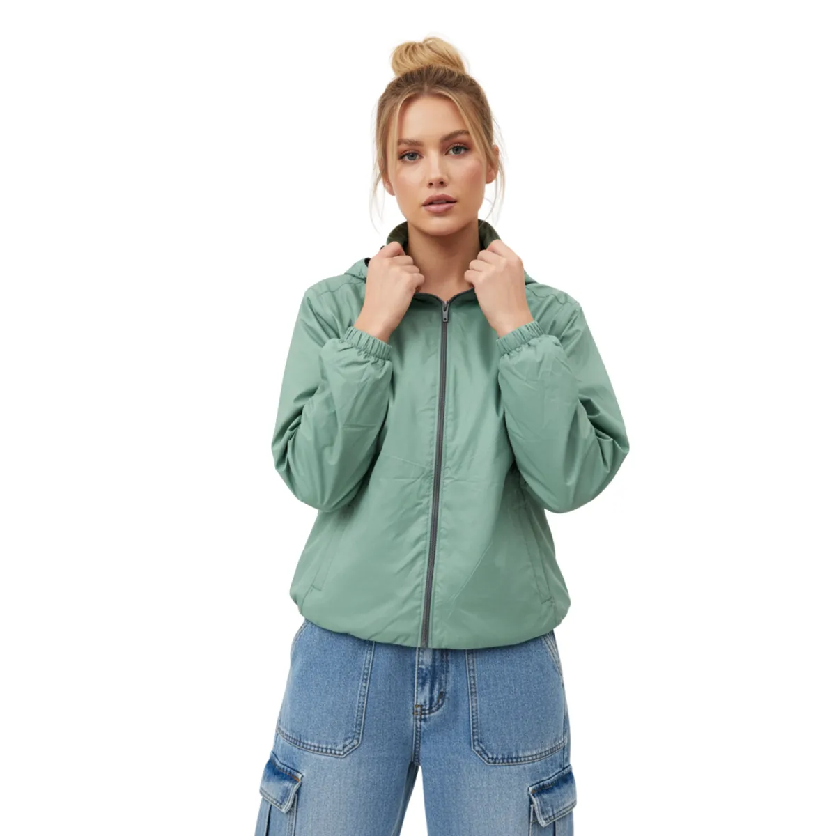 D'JOE - Cortavientos Impermeable Mujer