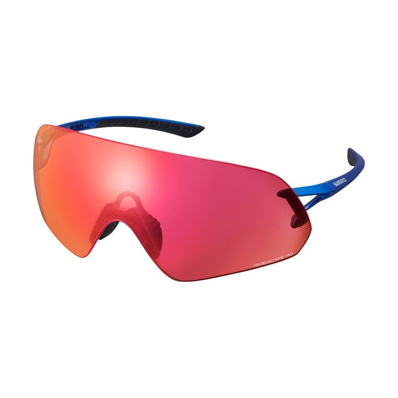 SHIMANO - Lente Shimano Aerolite Metallic Blue Ridescape Road