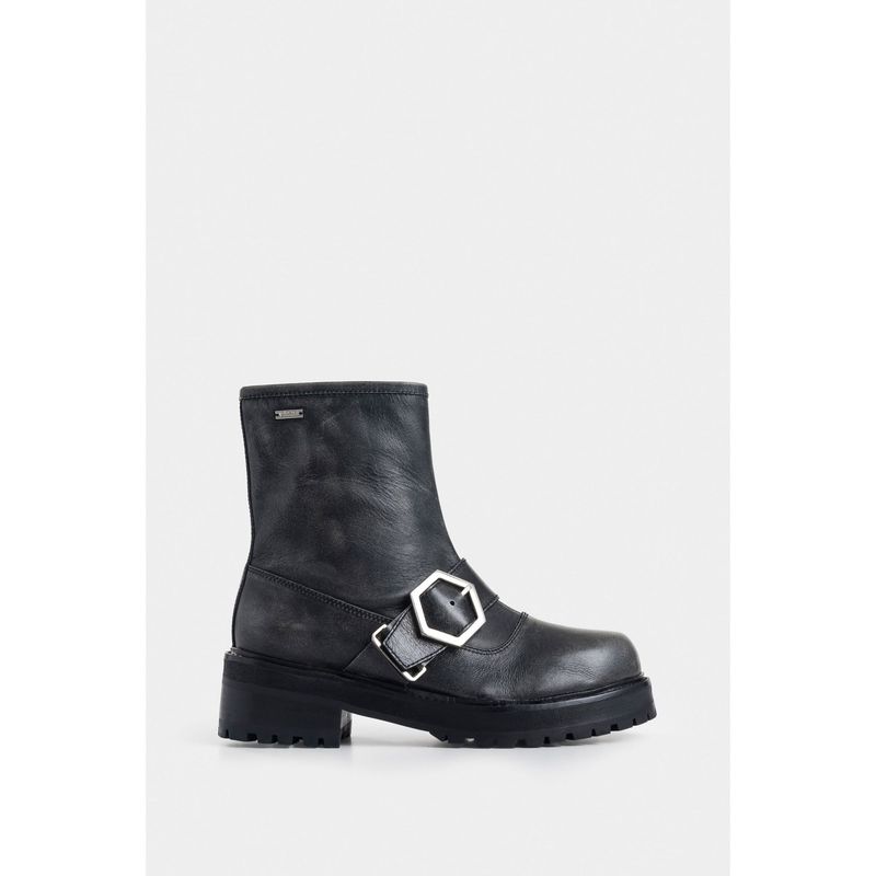 VELEZ - Vélez Botines Chelsea Noir Cuero Brush Off Mujer Negro