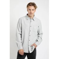 Camisa manga larga Flannel gris