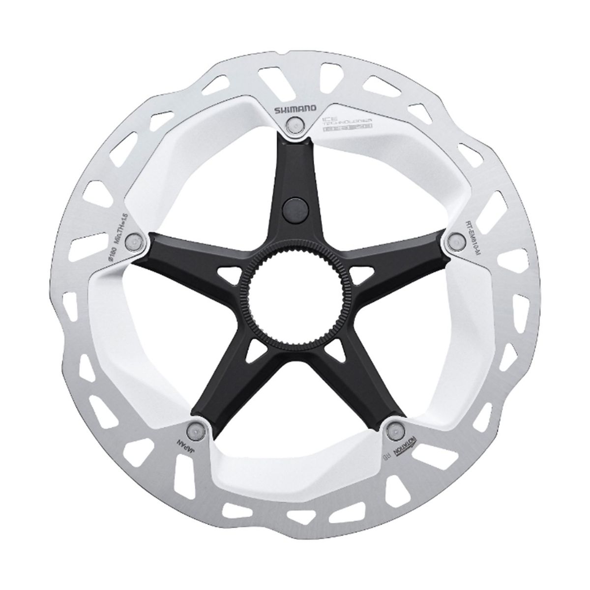 SHIMANO - Rotor de freno de disco Shimano RT-EM810 180 mm (STEPS)