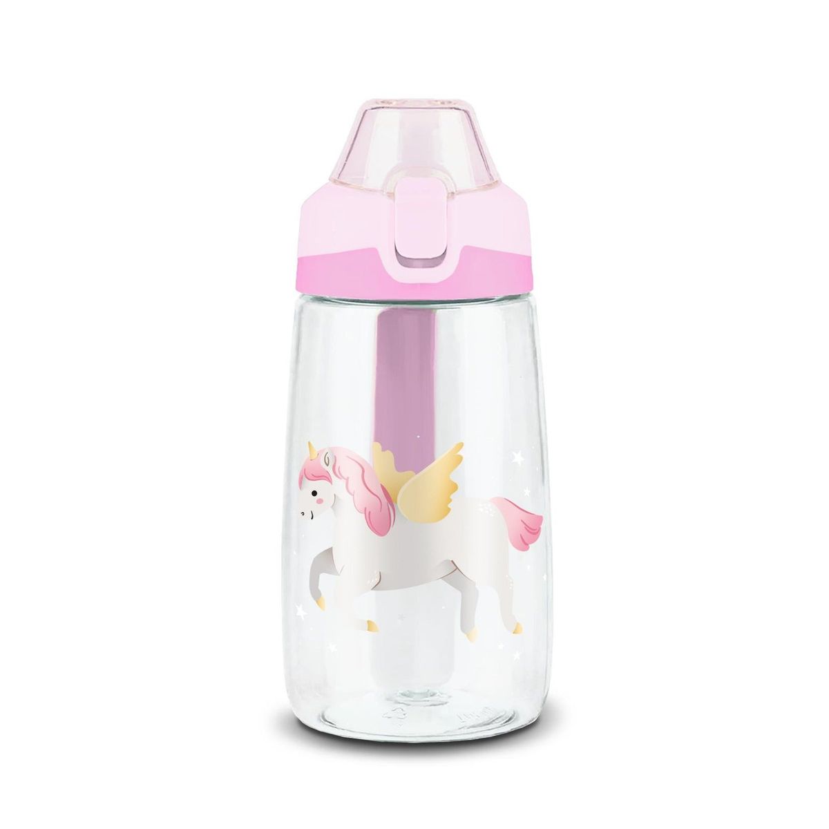 OEM - BOTELLA INFANTIL PLÁSTICO 500 ML CORAL ROSA