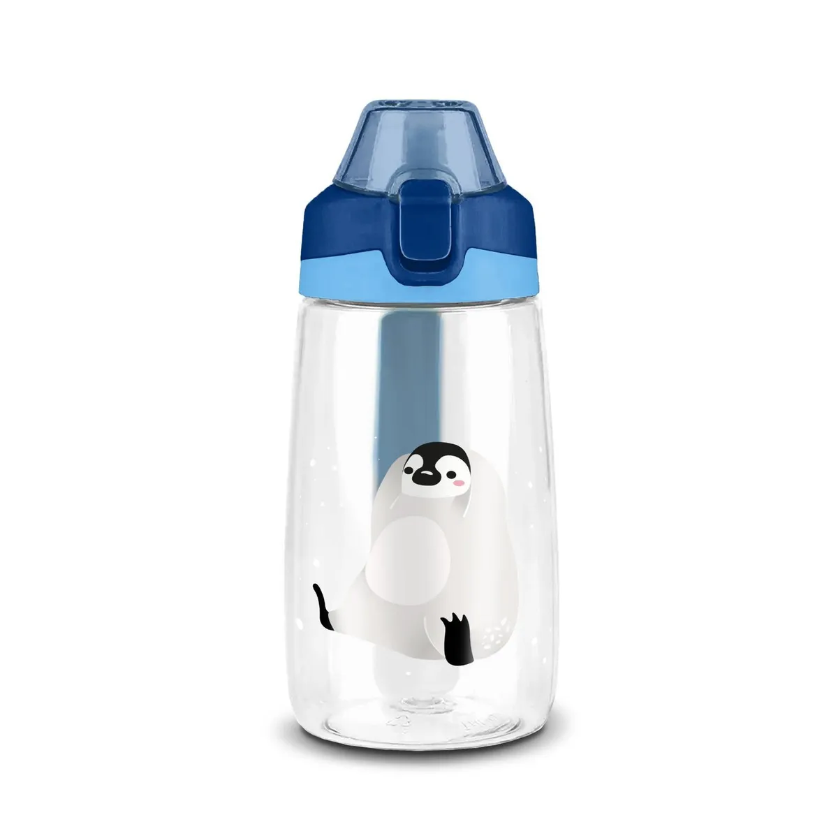 OEM - BOTELLA INFANTIL PLÁSTICO 500 ML CORAL AZUL