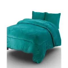 GENERICO - PLUMÓN PLUSH CON CHIPORRO INVIERNO 2 PLAZAS P013
