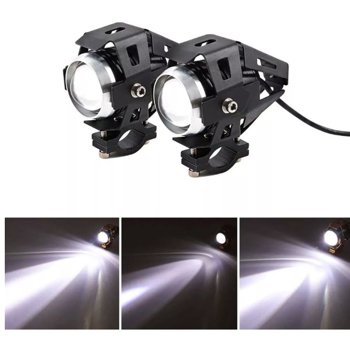 GENERICO - neblinero led ojo de angel led 2 unidades  Para Moto