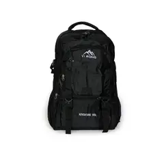 GENERICO - Mochila NegraTrekking Camping 55 Litros Impermeable