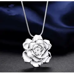 GENERICO - Collar Rosa en plata