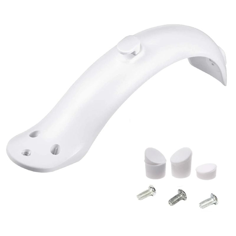 GENERICO - Tapabarro Trasero Para Scooter Xiaomi M365 y Clon - Blanco