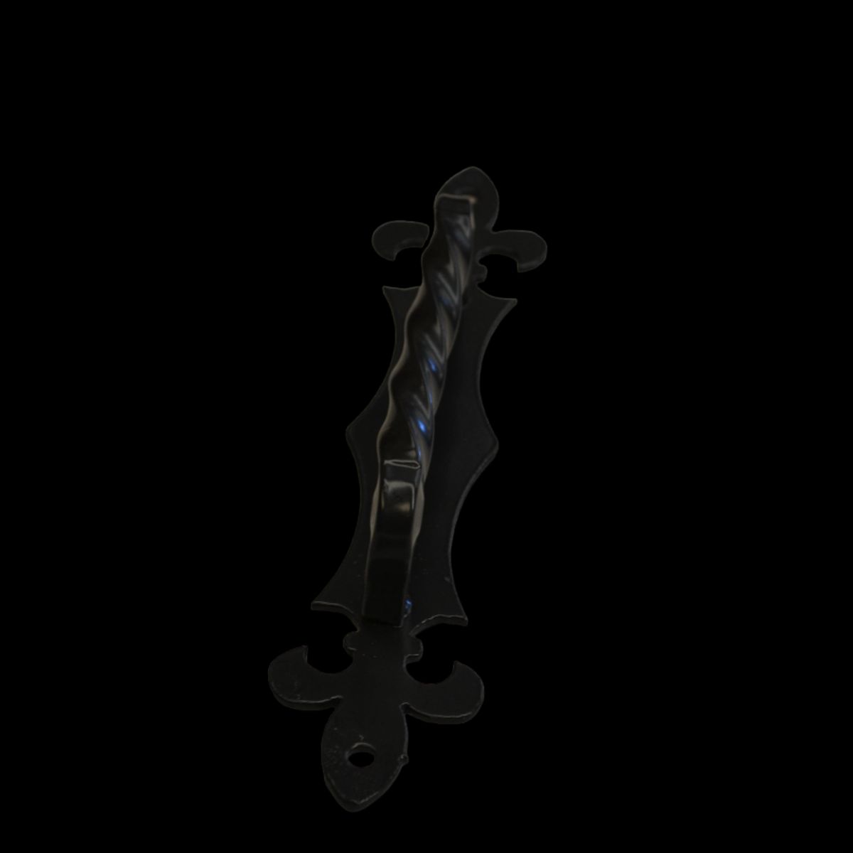 NACIONAL - Manilla Negra Lis Con Base Colonial 24 Cm.