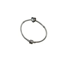 TAROT CHURRUCA OFICIAL - Pulsera de fantasía con dije corazón con diseño de gatito de plata