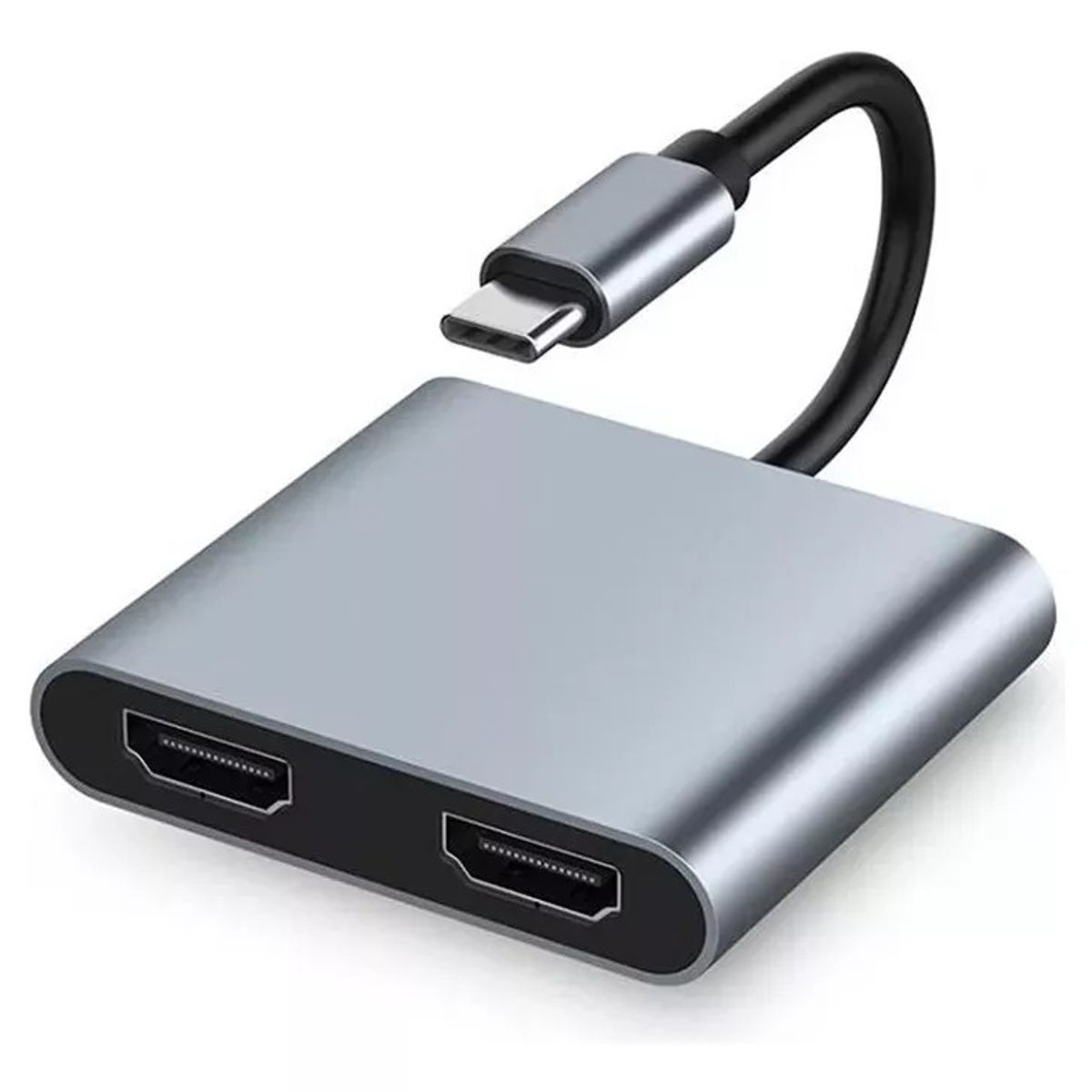 KUANGYE - Adaptador Hub Tipo C 4 En 1, Splitter Hdmi Dual 4k,usb A Y C
