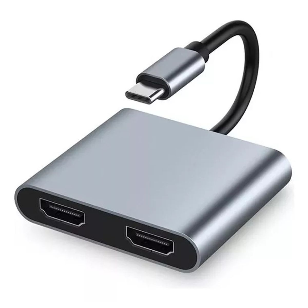 KUANGYE - Adaptador Hub Tipo C 4 En 1, Splitter Hdmi Dual 4k,usb A Y C