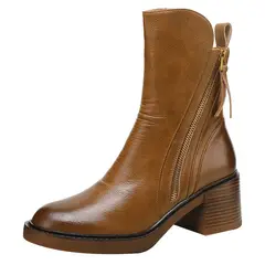 BLWOENS - Botines Mujer - Café