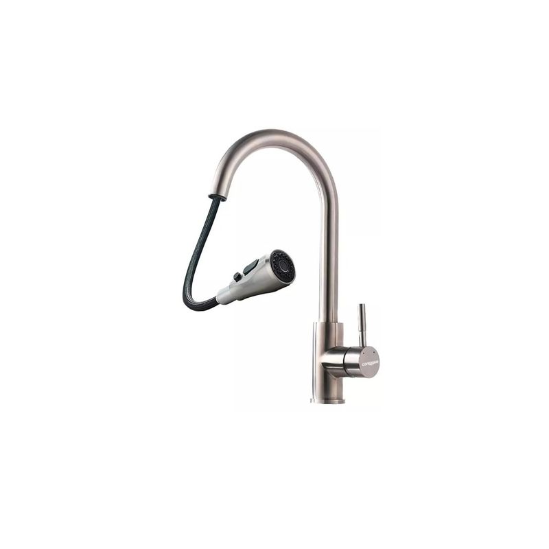 GENERICO - Llave Monomando Lavaplato Extraible Griferia Cocina Coreaqua Silver