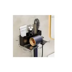 GENERICO - Soporte De Almacenamiento Para Secador De Pelo Color Negro