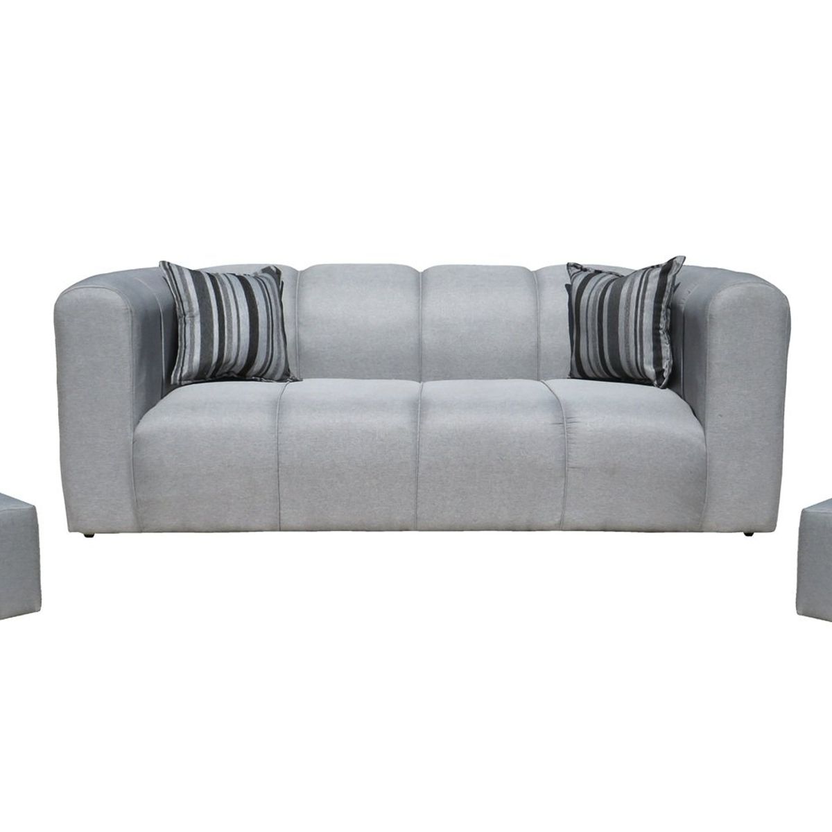 ALMORE - Sofa Alejandra Pouf Gris