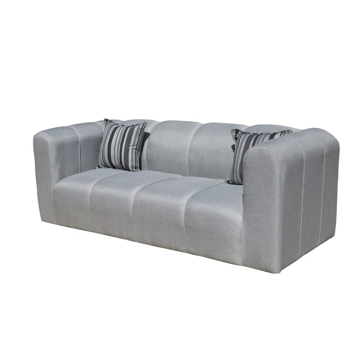 ALMORE - Sofa Alejandra Pouf Gris