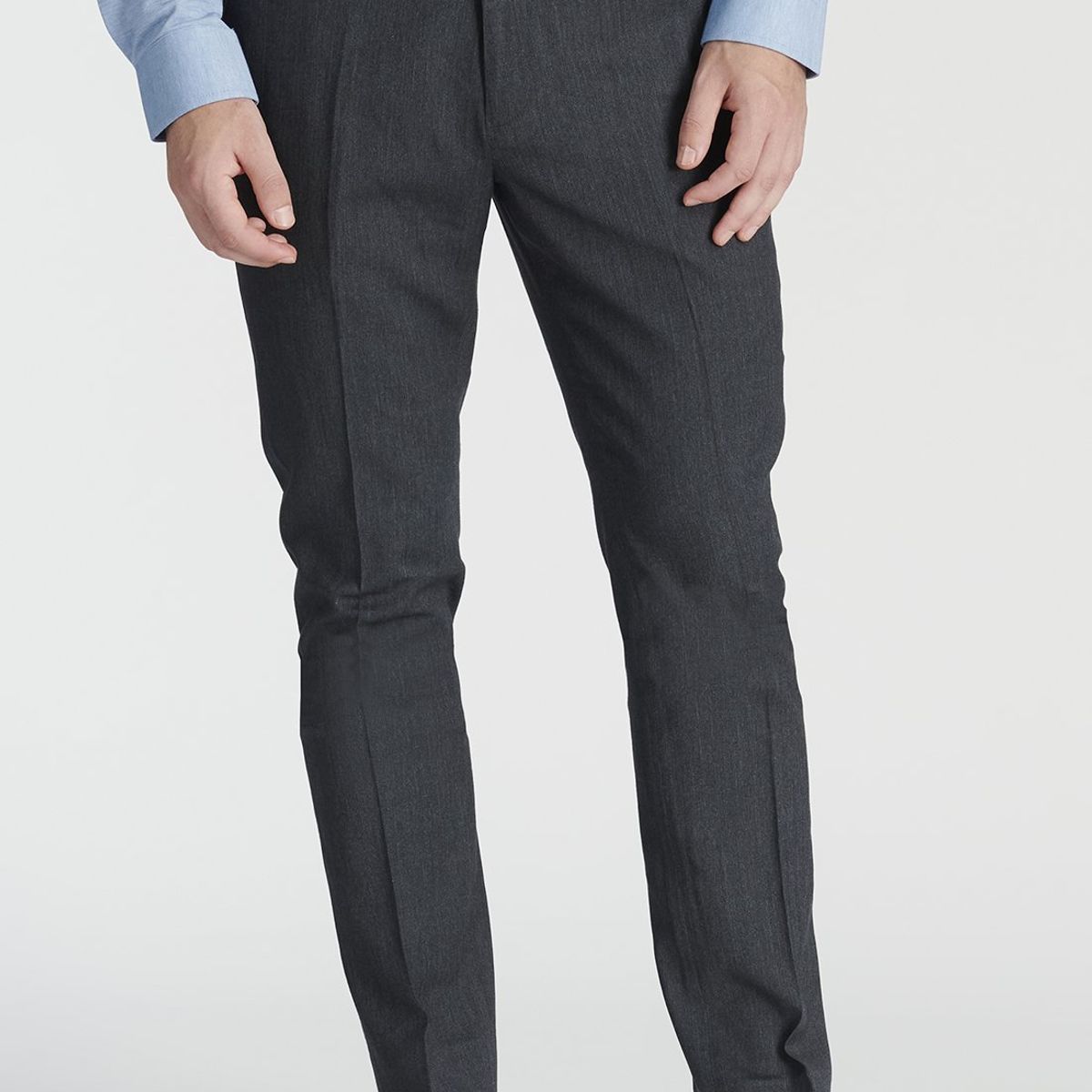 NEW MAN - Pantalón Cierto Business Gris Newman