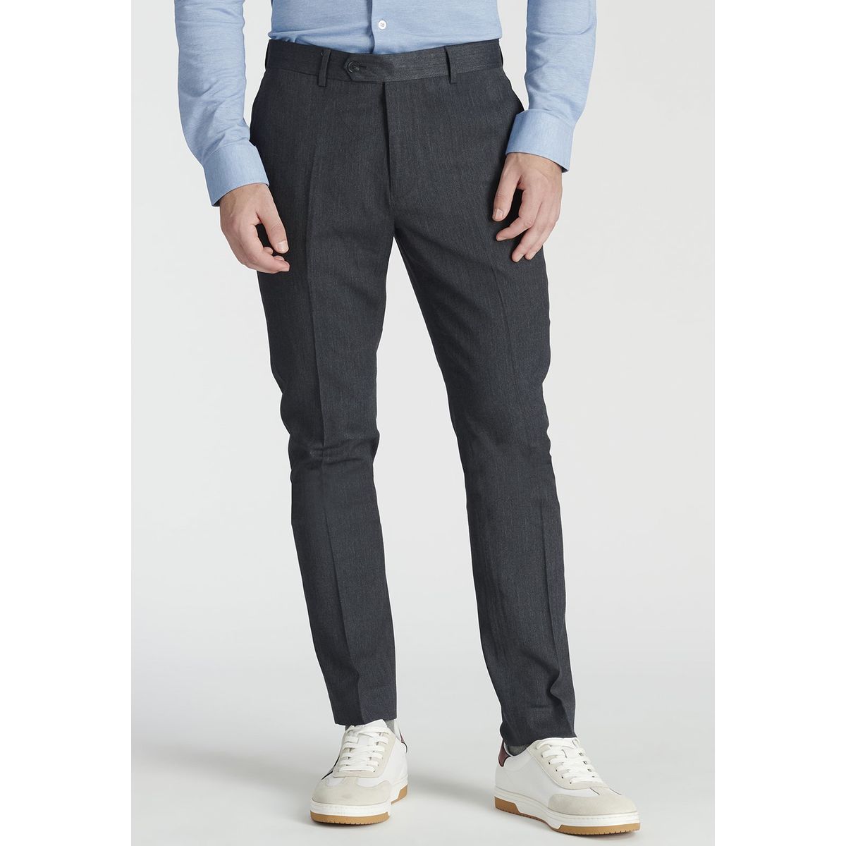 NEW MAN - Pantalón Cierto Business Gris Newman
