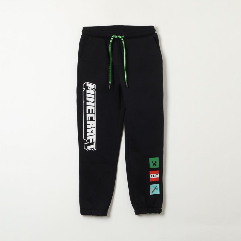 MINECRAFT - Pantalón Buzo Minecraft Oficial con Diseño del Videojuego - Niños 6-12 Años