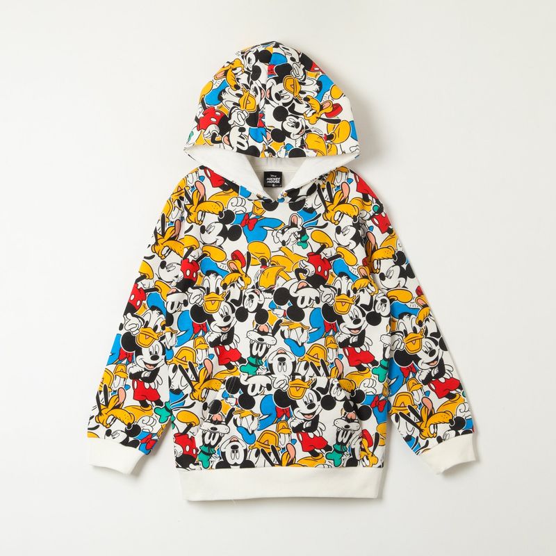DISNEY - Polerón con Capucha Mickey Mouse y Amigos Estampado Niños 2-6 Años