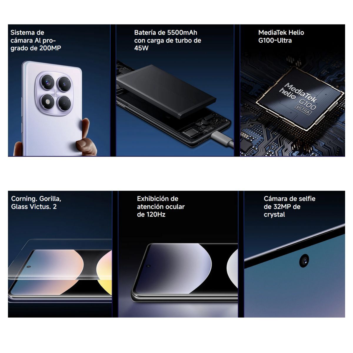 XIAOMI - Xiaomi Redmi Note 14 Pro 4G 8GB + 256GB  Morado Boreal