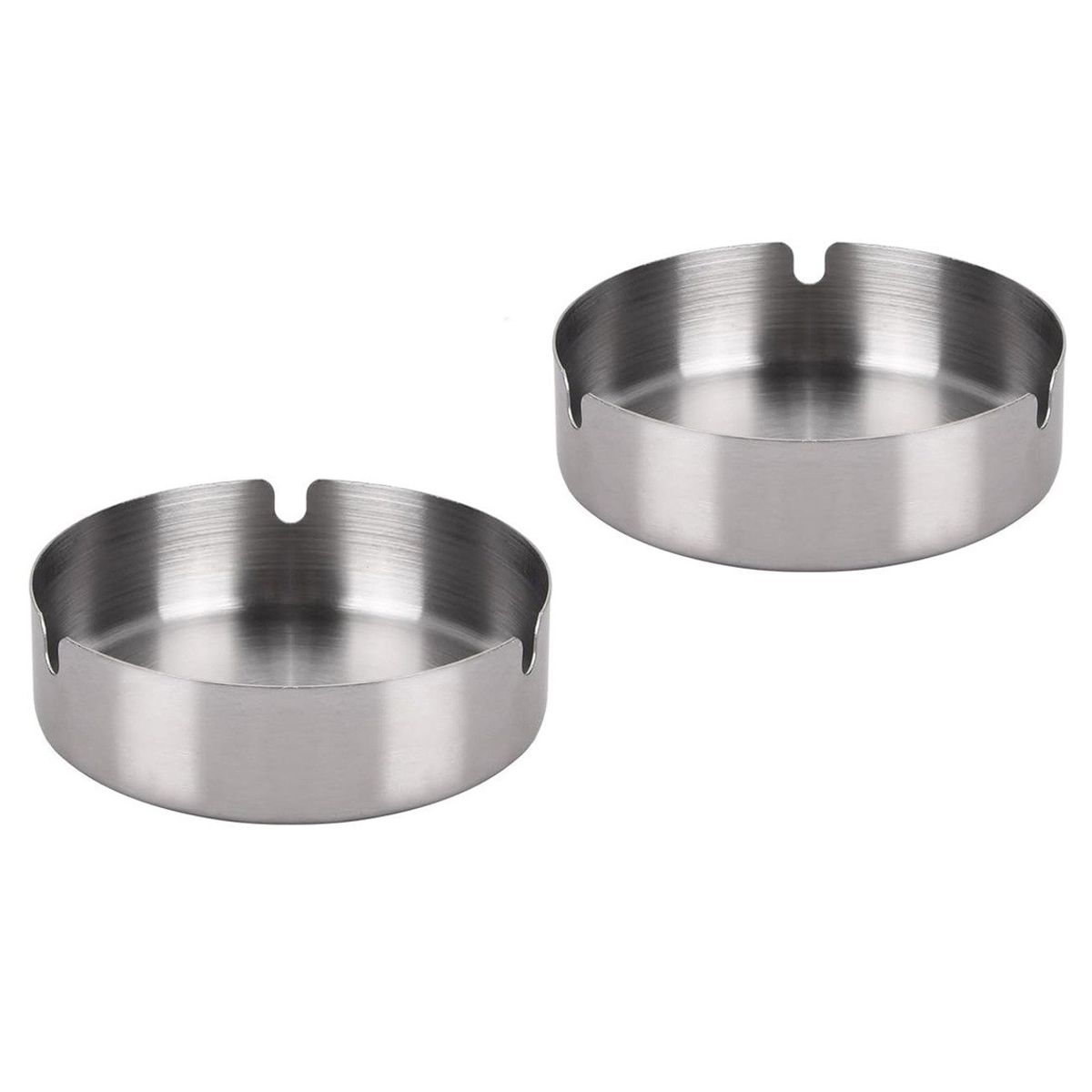 GENERICO - 2 Pcs Ceniceros De Acero Inoxidable Para Oficina Hotel Hogra