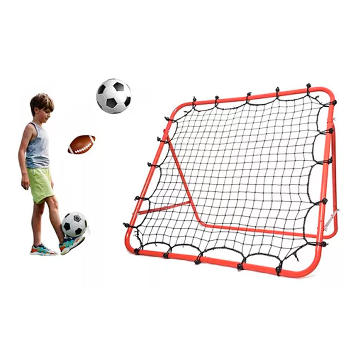 ESHOPANGIE - Red Rebotador De Entrenamiento De Fútbol Deportes Ajustable
