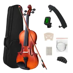 IBRAH - Violin 4/4 Acustico Music Estuche y Arco + Accesorios