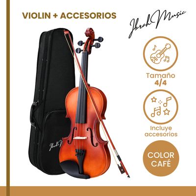Imagen 2 del producto Violin 4/4 Acustico Music Estuche y Arco + Accesorios
