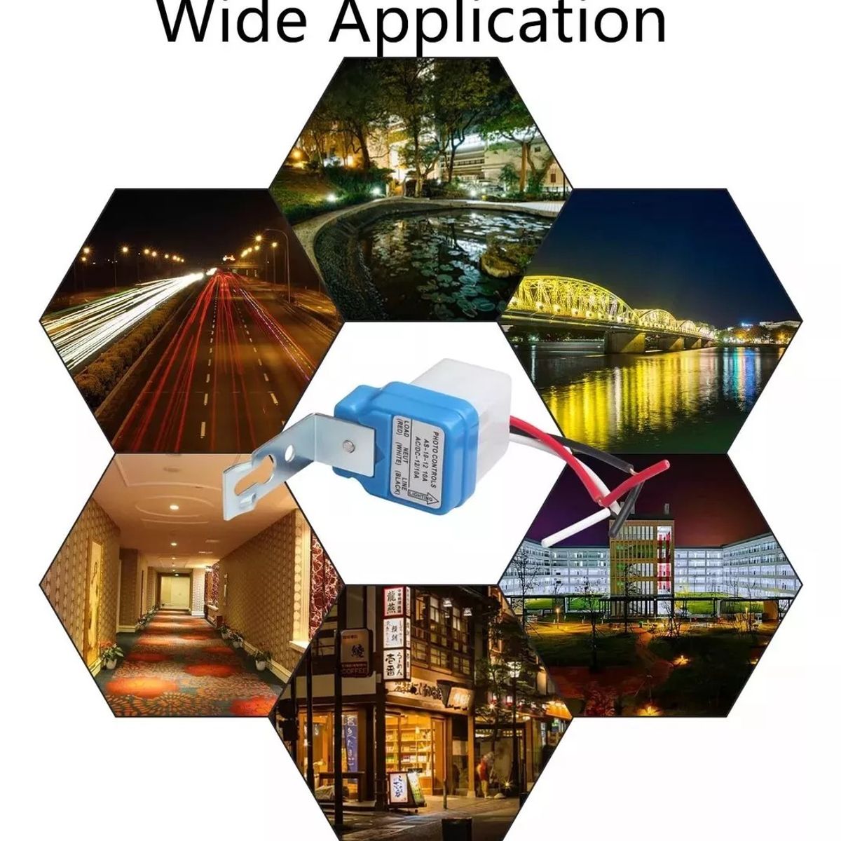 MUNDO MAGIA - Pack 6 Fotocelda Sensor Luz Encendido Focos Lampara 220v 10a