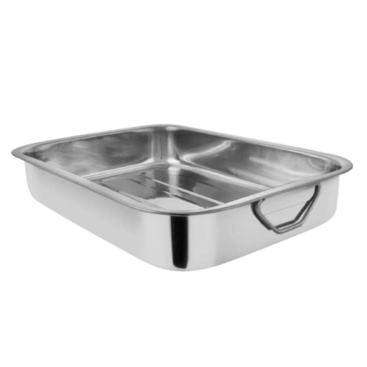 GENERICO - Fuente Rectangular Con Azas Acero Inoxidable Cuiner 35cm