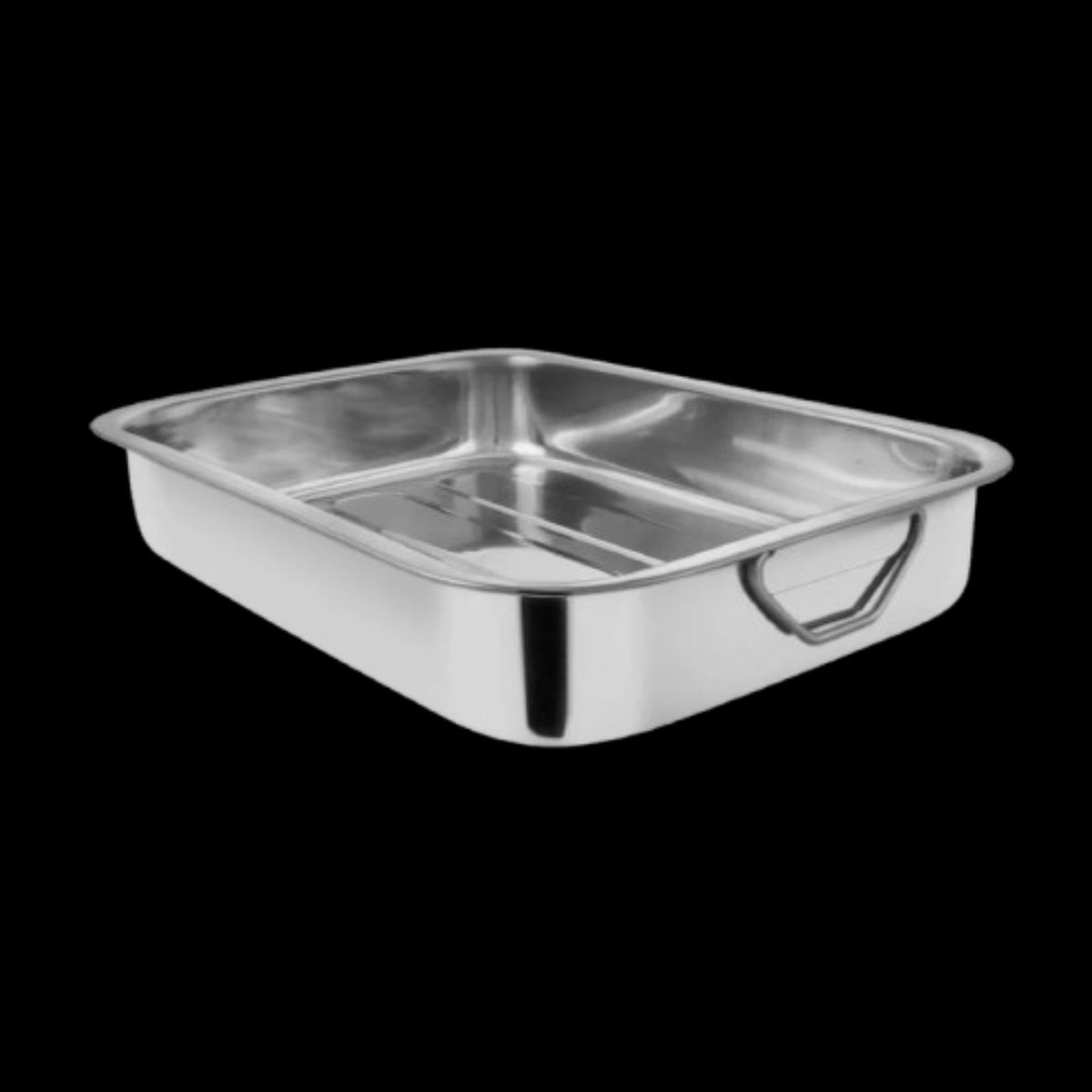GENERICO - Fuente Rectangular Con Azas Acero Inoxidable Cuiner 30cm