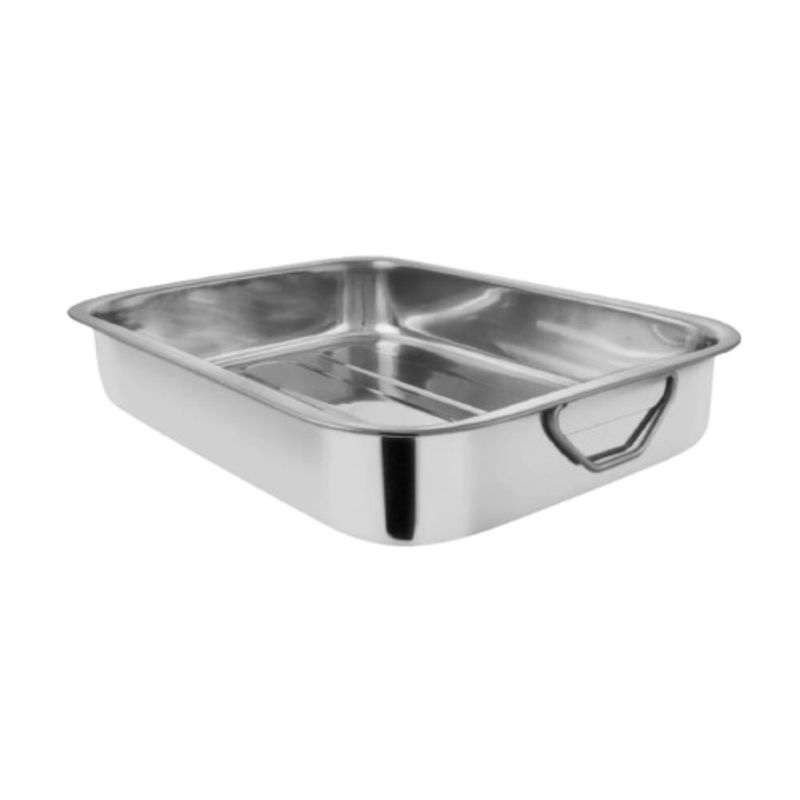 GENERICO - Fuente Rectangular con Azas Acero Inoxidable 30cm