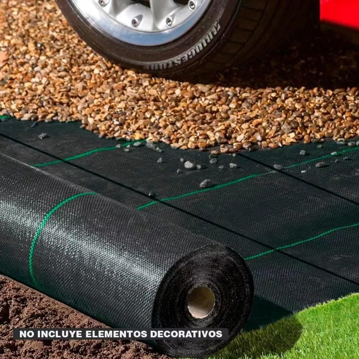 MUNDO MAGIA - Malla Antimaleza Ground Coverlona Antimaleza Negro 1100m