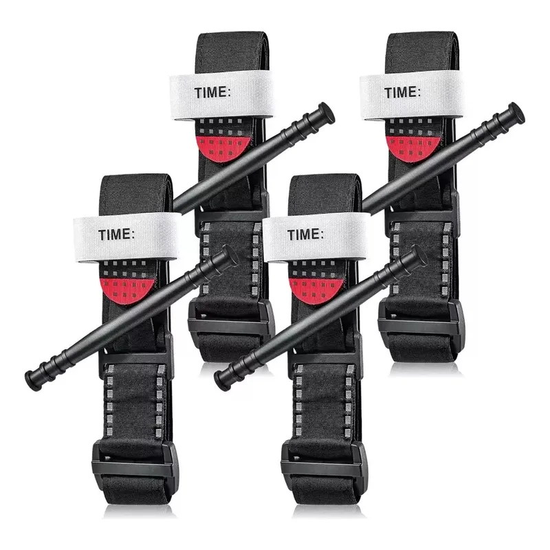 MUNDO MAGIA - 4pk Torniquete Primeros Auxilio Botiquin Curacion 950mm 38mm