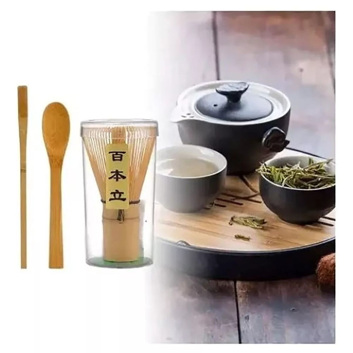 MUNDO MAGIA - Batidor  Revolvedor De Bambú Para Te Matcha