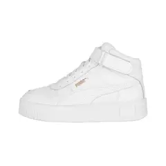 PUMA - Zapatilla Carina Street Mid Mujer White/Gold