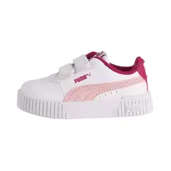 PUMA - Zapatilla Urbanas Carina 2.0 Baby Blancas/Rosadas