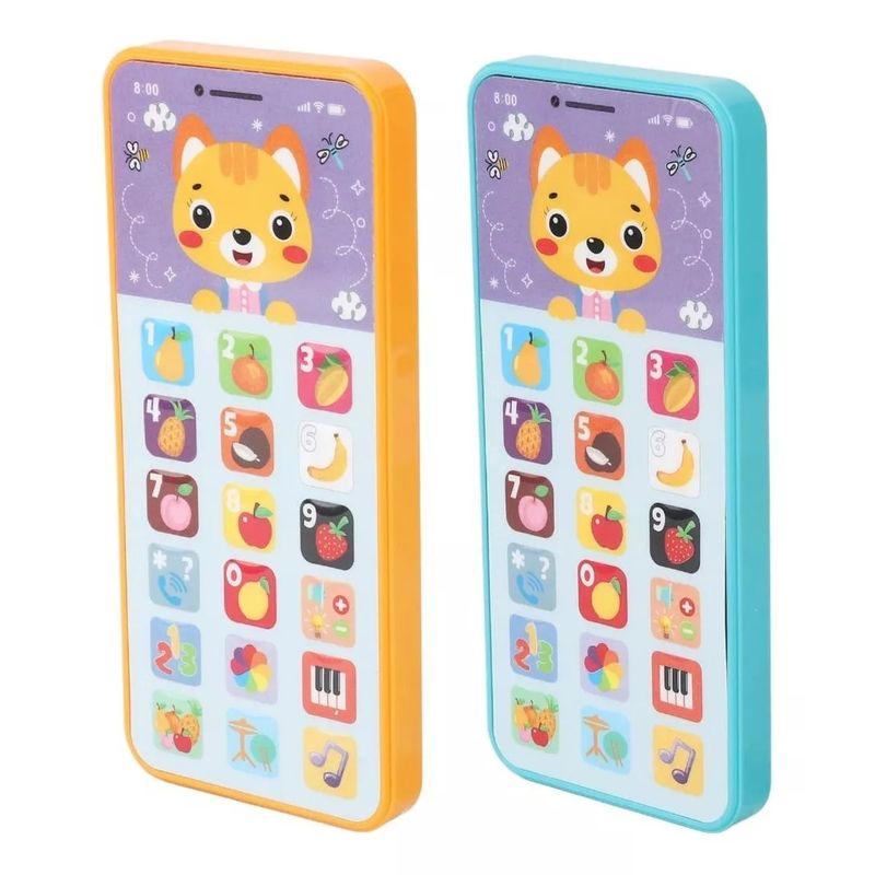 GENERICO - Teléfono Musical Celular Con Luz Recargable Juguete Pniños